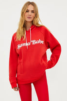 Beach Riot Alissa Santa Babe Hooded Sweater as seen on Una Healy Sweater by Beach Riot as seen on celebrities