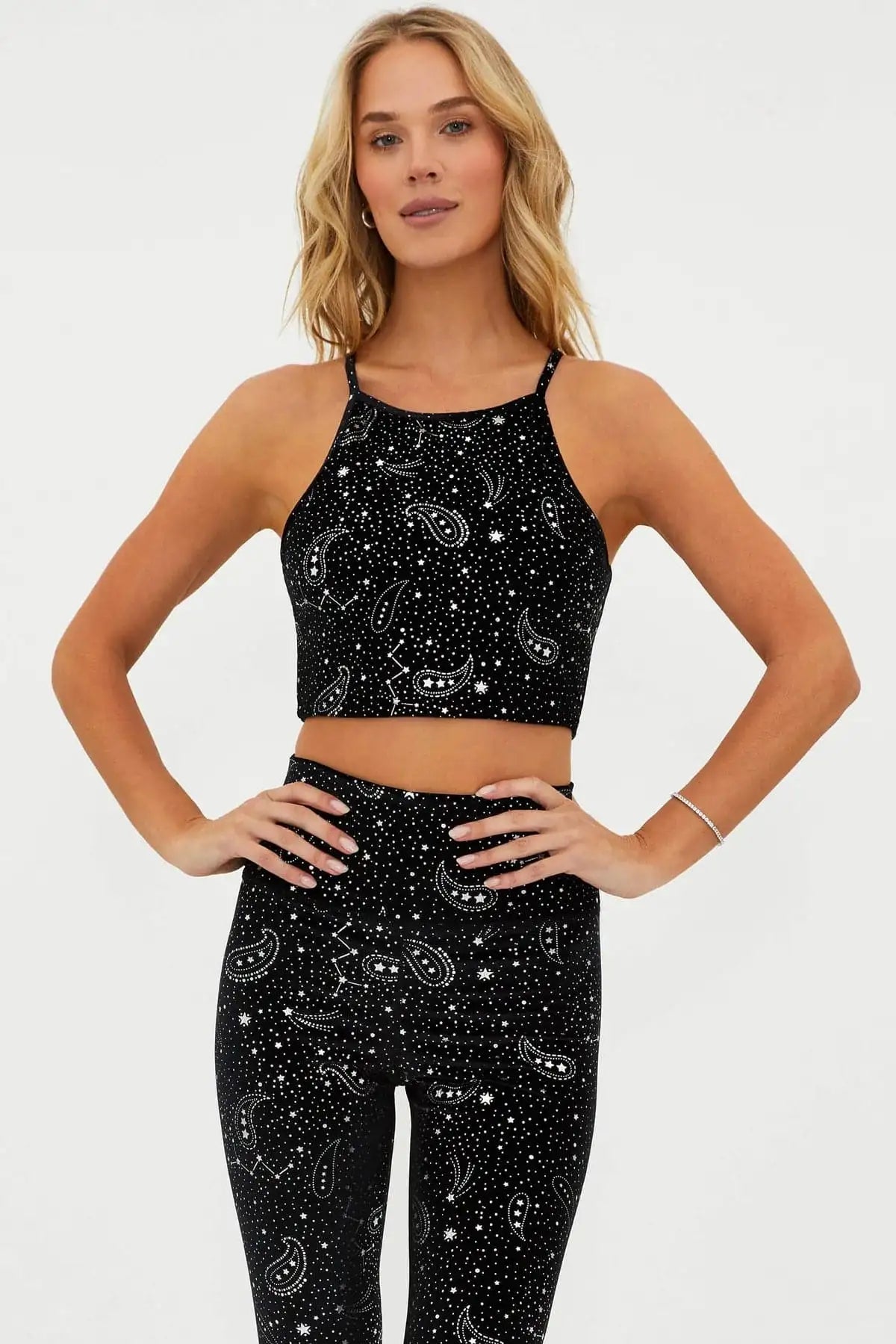 Beach Riot Anna Shooting Stars Gym Bra Top as seen on Malin Andersson - Spoiled Brat