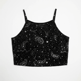 Shop Beach Riot Beach Riot Anna Shooting Stars Gym Bra Top as seen on Malin Andersson Crop Top for women – premium loungewear and festival fashion at Spoiled Brat