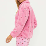 Shop Beach Riot Beach Riot Bennie Fleece Jacket as seen on Chloe Meadows Jacket for women – premium loungewear and festival fashion at Spoiled Brat