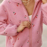 Shop Beach Riot Beach Riot Bennie Fleece Jacket as seen on Chloe Meadows Jacket for women – premium loungewear and festival fashion at Spoiled Brat