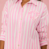 Shop Beach Riot Beach Riot Cassidy Prism Pink Blouse Shirt for women – premium loungewear and festival fashion at Spoiled Brat