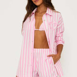 Shop Beach Riot Beach Riot Cassidy Prism Pink Blouse Shirt for women – premium loungewear and festival fashion at Spoiled Brat