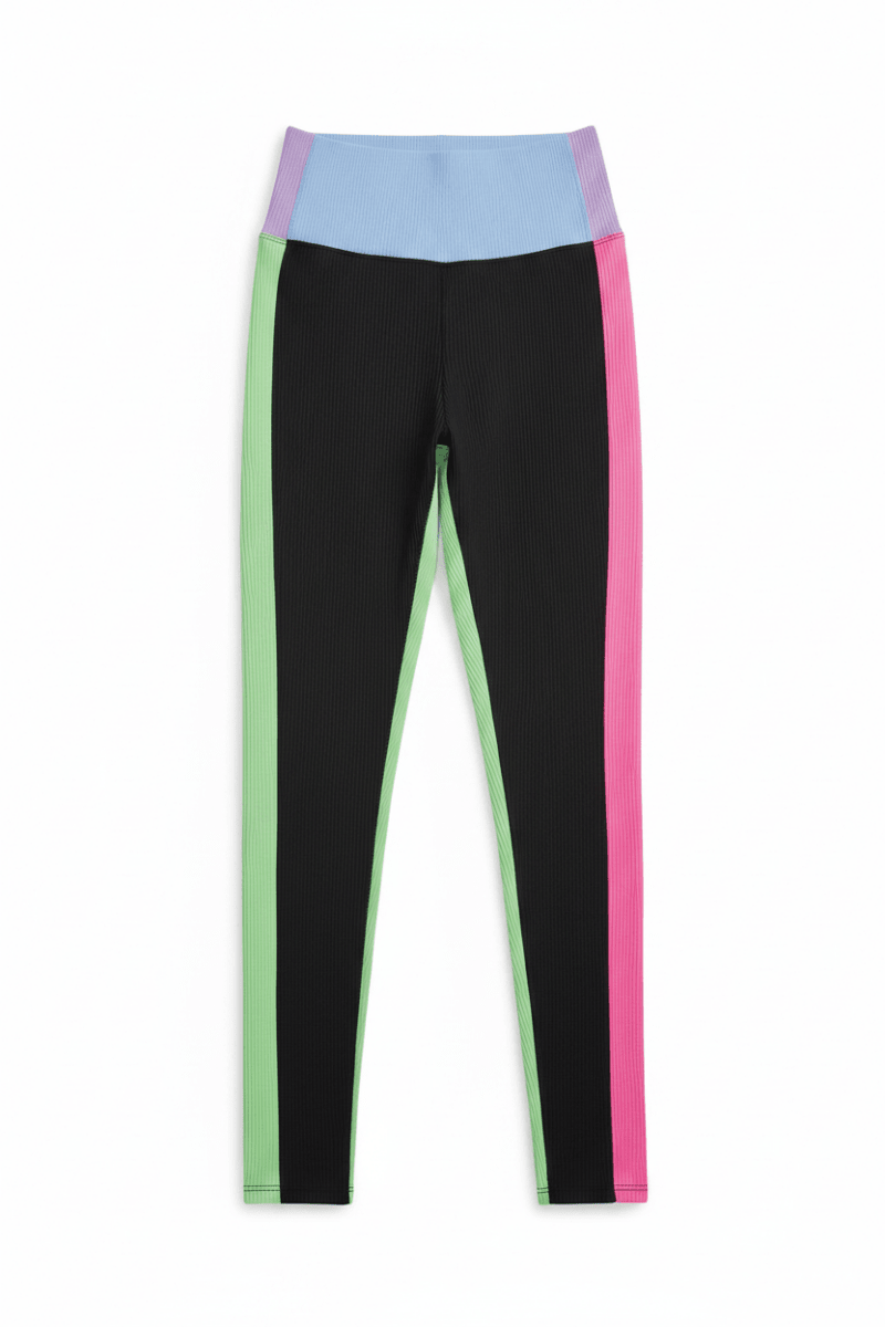 Shop Beach Riot Beach Riot Colorblock Pretty Pastels Leggings as seen on Sarah Jayne Dunn Leggings for women – premium loungewear and festival fashion at Spoiled Brat