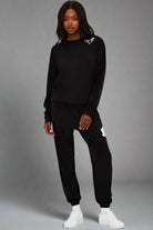 Beach Riot Devyn Boo Black Sweatshirt - Spoiled Brat