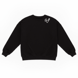 Shop Beach Riot Beach Riot Devyn Boo Black Sweatshirt Sweater for women – premium loungewear and festival fashion at Spoiled Brat