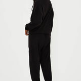 Shop Beach Riot Beach Riot Devyn Boo Black Sweatshirt Sweater for women – premium loungewear and festival fashion at Spoiled Brat