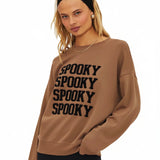 Shop Beach Riot Beach Riot Devyn Spooky Dusk Oversized Sweatshirt Sweater for women – premium loungewear and festival fashion at Spoiled Brat
