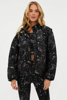 Beach Riot Kris Convertible Shooting Stars Puffer Jacket - Spoiled Brat