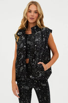 Beach Riot Kris Convertible Shooting Stars Puffer Jacket - Spoiled Brat