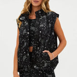 Shop Beach Riot Beach Riot Kris Convertible Shooting Stars Puffer Jacket Jacket for women – premium loungewear and festival fashion at Spoiled Brat