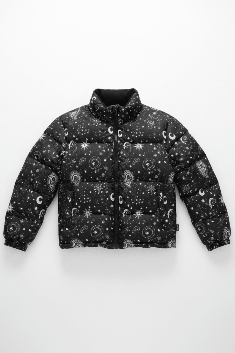 Shop Beach Riot Beach Riot Kris Convertible Shooting Stars Puffer Jacket Jacket for women – premium loungewear and festival fashion at Spoiled Brat