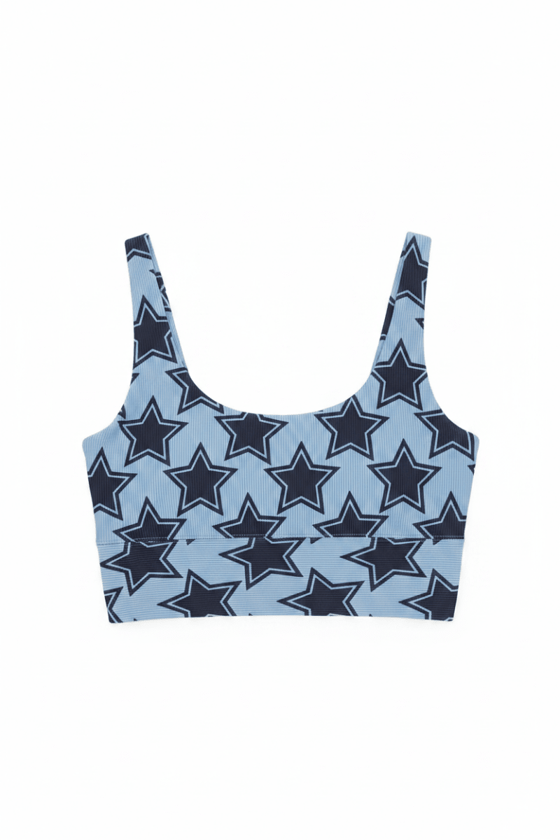 Shop Beach Riot Beach Riot Leah Disco Star Gym Crop Top Crop Top for women – premium loungewear and festival fashion at Spoiled Brat