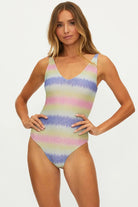 Beach Riot Reese One Piece Cotton Candy Ombre Shine Swimsuit by Beach Riot – Swimsuit – S | Spoiled Brat UK