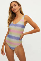 Shop Beach Riot Beach Riot Reese One Piece Cotton Candy Ombre Shine Swimsuit Swimsuit for women – premium loungewear and festival fashion at Spoiled Brat