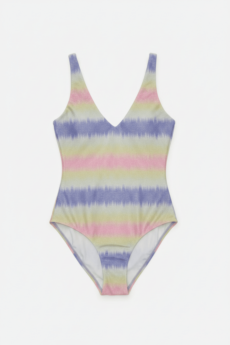 Shop Beach Riot Beach Riot Reese One Piece Cotton Candy Ombre Shine Swimsuit Swimsuit for women – premium loungewear and festival fashion at Spoiled Brat