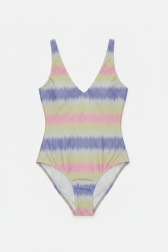 Shop Beach Riot Beach Riot Reese One Piece Cotton Candy Ombre Shine Swimsuit Swimsuit for women – premium loungewear and festival fashion at Spoiled Brat