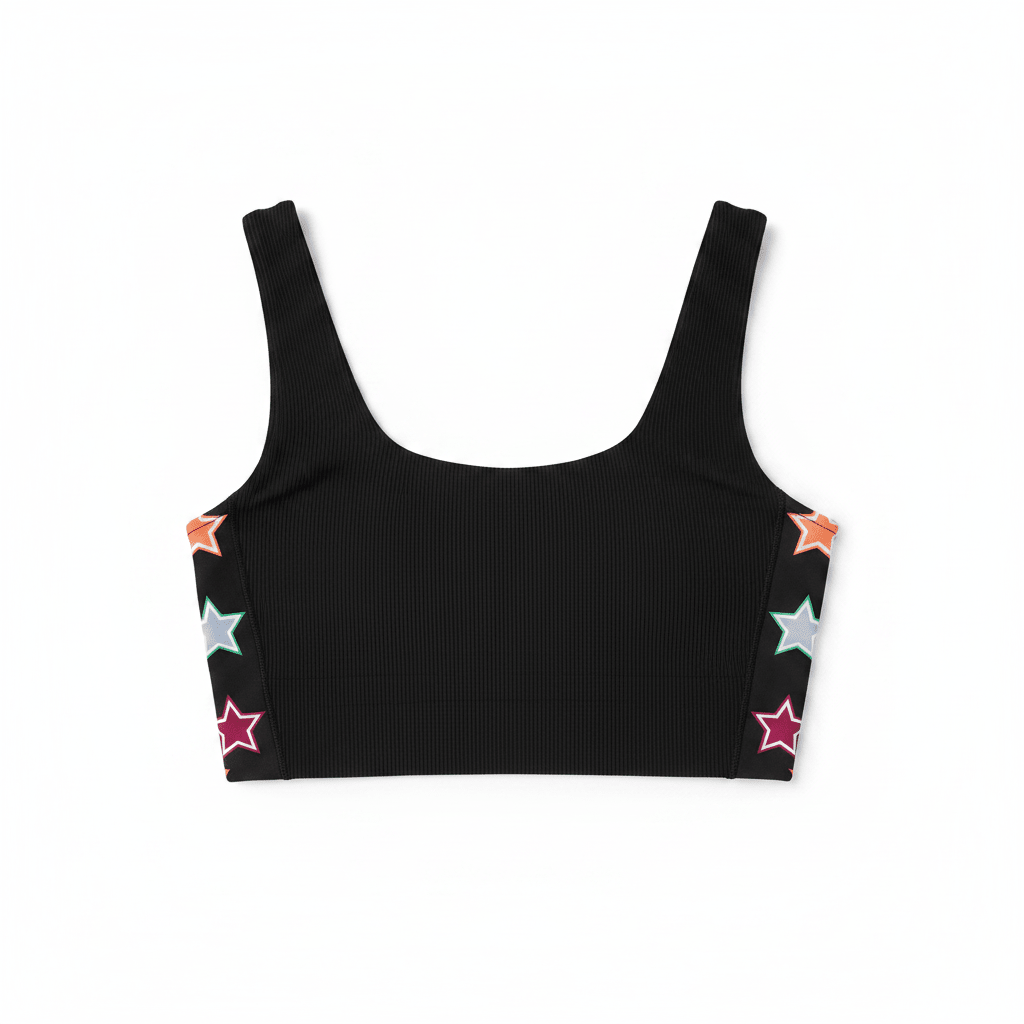 Shop Beach Riot Beach Riot Tessa Fantasy Star Gym Crop Top Crop Top for women – premium loungewear and festival fashion at Spoiled Brat