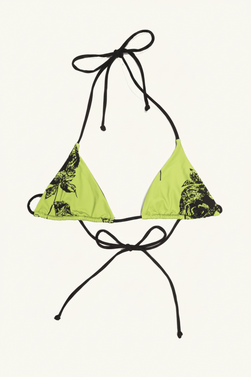 Shop Bitching & Junkfood Bitching & Junkfood DUA Bikini Top Neon Rose Bikini Top for women – premium loungewear and festival fashion at Spoiled Brat