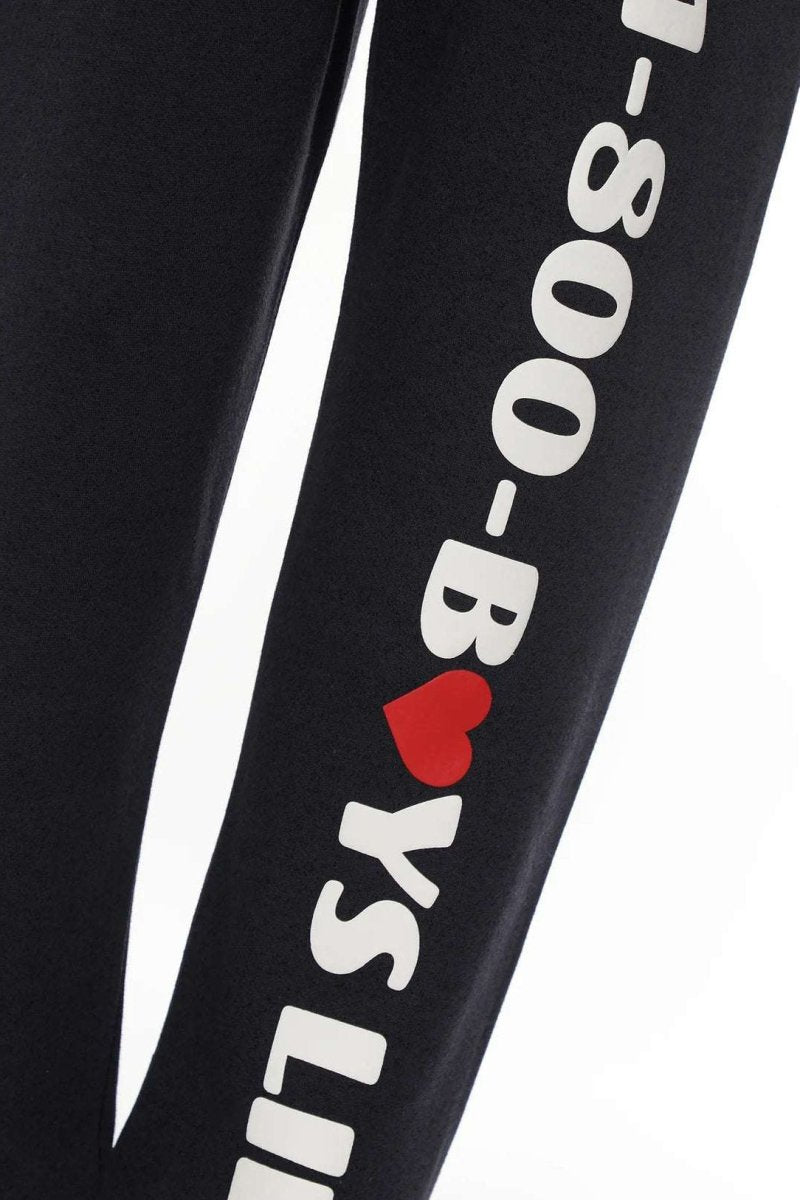 Shop Boys Lie Boys Lie 1 - 800 Heart Kimmy Jogger Pant as seen on Kristin Cavallari Jogger Bottoms for women – premium loungewear and festival fashion at Spoiled Brat
