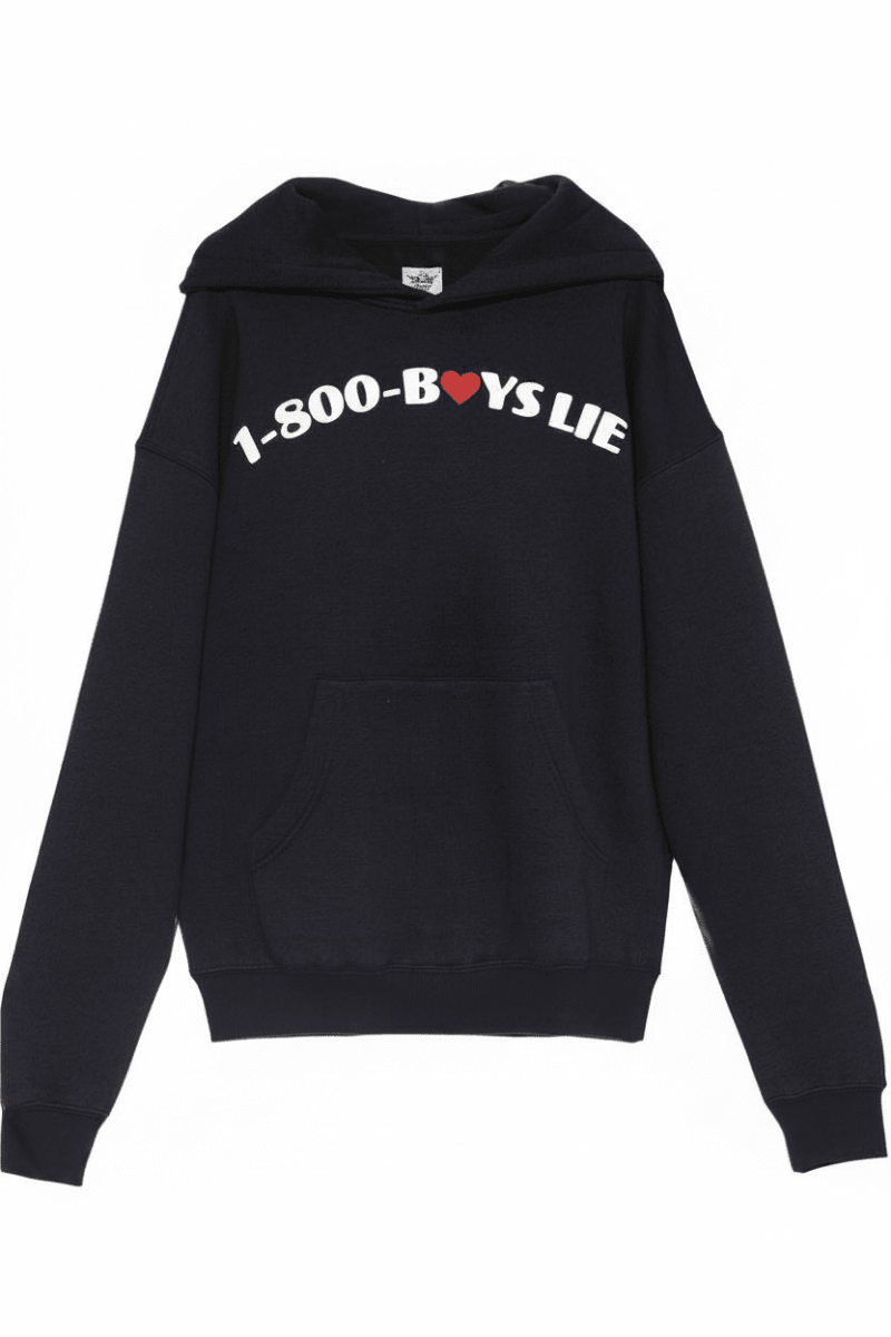 Shop Boys Lie Boys Lie 1 - 800 Heart Racer Hoodie Sweater for women – premium loungewear and festival fashion at Spoiled Brat