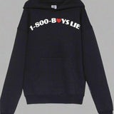 Shop Boys Lie Boys Lie 1 - 800 Heart Racer Hoodie Sweater for women – premium loungewear and festival fashion at Spoiled Brat