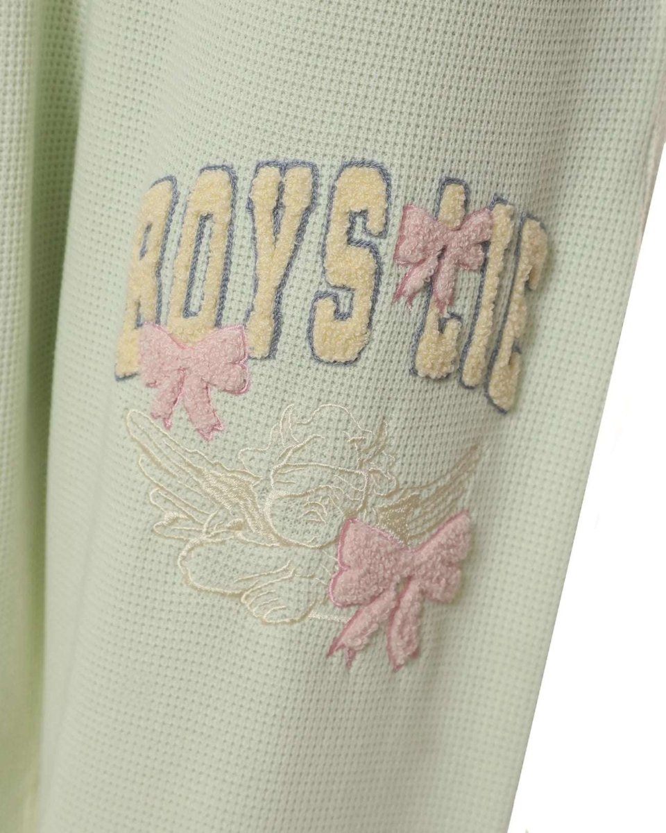 Shop Boys Lie Boys Lie Aura Bows Kimmy Jogger Pants as seen on Chloe Brockett Jogger Bottoms for women – premium loungewear and festival fashion at Spoiled Brat