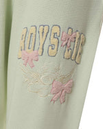 Shop Boys Lie Boys Lie Aura Bows Kimmy Jogger Pants as seen on Chloe Brockett Jogger Bottoms for women – premium loungewear and festival fashion at Spoiled Brat