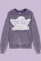 Shop Boys Lie Boys Lie Aura Let Love Guide My Way Racer Hoodie Hooded Sweatshirt for women – premium loungewear and festival fashion at Spoiled Brat