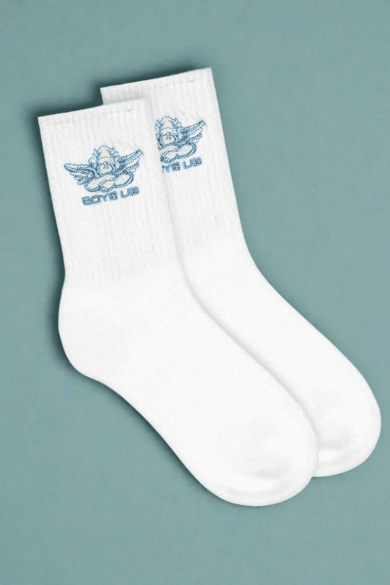 Boys Lie Blue Logo Socks by Boys Lie – Socks – | Spoiled Brat UK