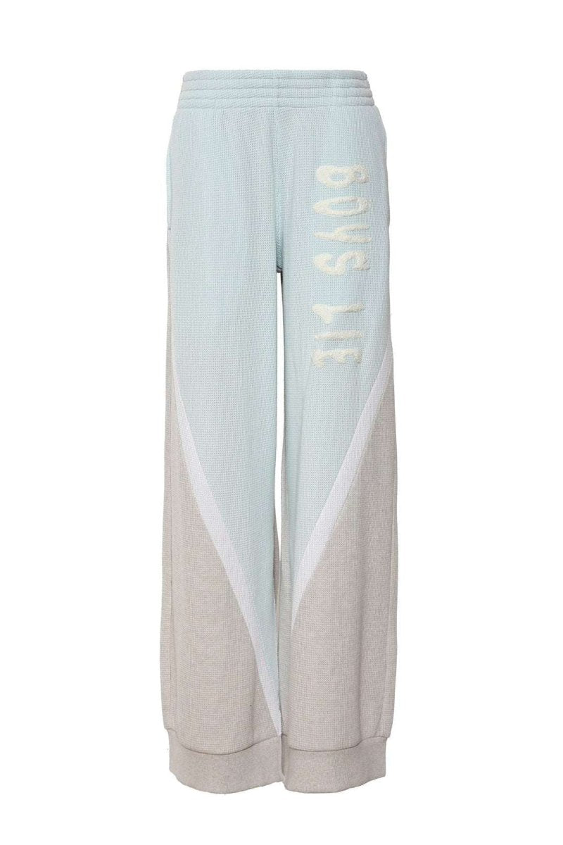 Shop Boys Lie Boys Lie Blue Private School MM Pants Jogger Bottoms for women – premium loungewear and festival fashion at Spoiled Brat