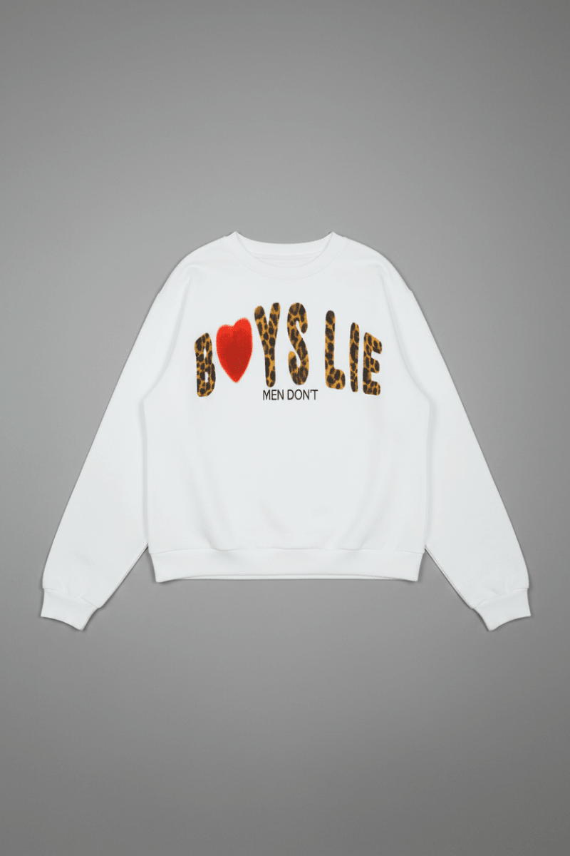 Shop Boys Lie Boys Lie Caitlyn Coded Kara Crewneck Sweater Sweater for women – premium loungewear and festival fashion at Spoiled Brat