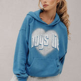 Shop Boys Lie Boys Lie Charmer Racer Hoodie as seen on Chloe Sims Hooded Sweatshirt for women – premium loungewear and festival fashion at Spoiled Brat