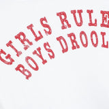 Shop Boys Lie Boys Lie Girls Rule Boys Drool Baby Tee T-Shirt for women – premium loungewear and festival fashion at Spoiled Brat
