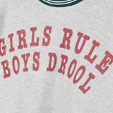 Shop Boys Lie Boys Lie Girls Rule Boys Drool Kara Crewneck Sweater Sweater for women – premium loungewear and festival fashion at Spoiled Brat