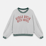 Shop Boys Lie Boys Lie Girls Rule Boys Drool Kara Crewneck Sweater Sweater for women – premium loungewear and festival fashion at Spoiled Brat