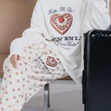 Shop Boys Lie Boys Lie Heavenly Room Service PJ Printed Kimmy Pants as seen on Megan Fox Jogger Bottoms for women – premium loungewear and festival fashion at Spoiled Brat