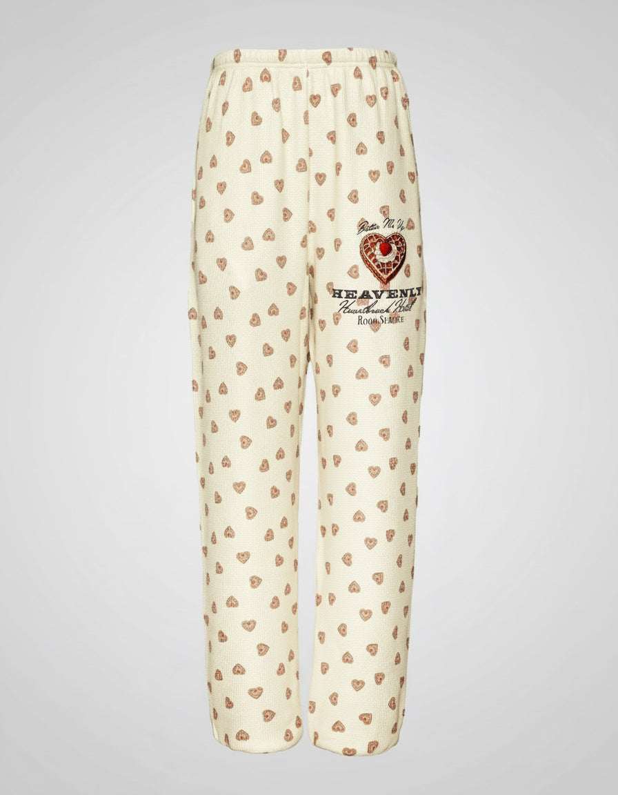 Boys Lie Heavenly Room Service PJ Printed Kimmy Pants - Spoiled Brat