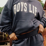 Shop Boys Lie Boys Lie In Too Deep Racer Hoodie as seen on Olivia Attwood Hooded Sweatshirt for women – premium loungewear and festival fashion at Spoiled Brat
