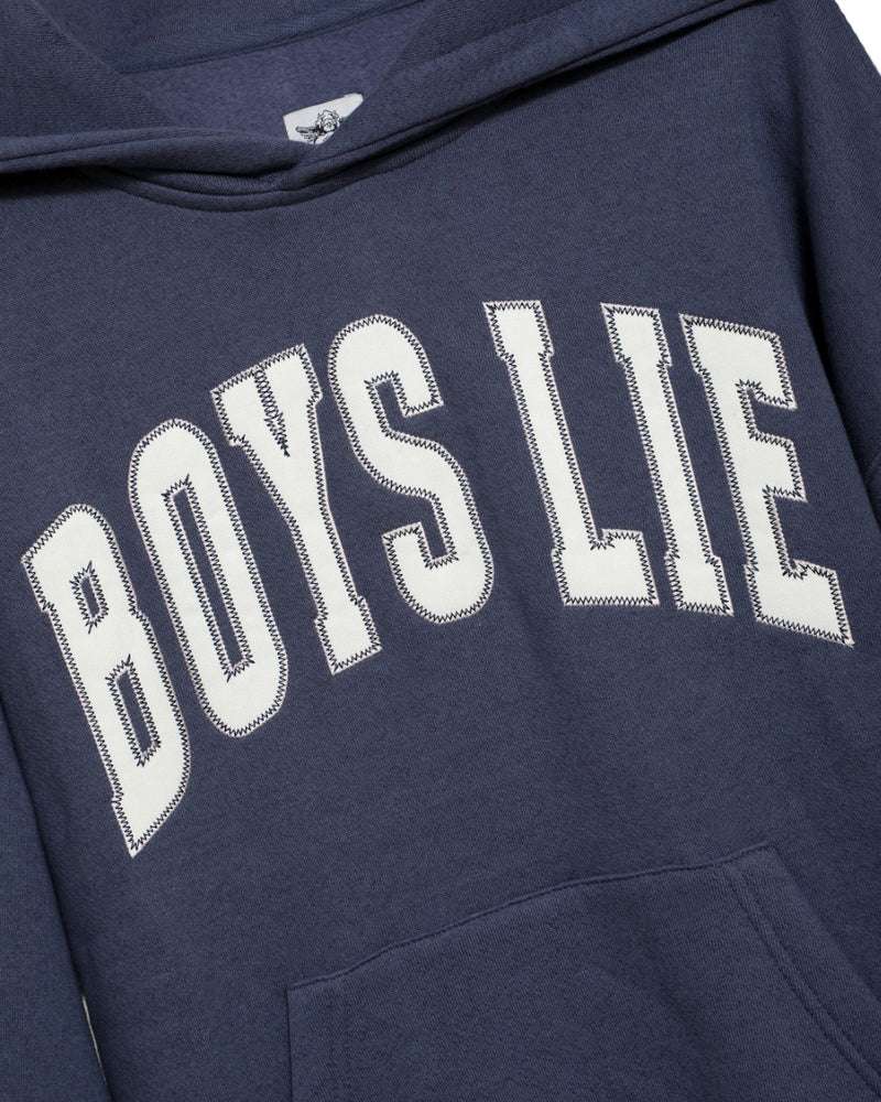 Shop Boys Lie Boys Lie In Too Deep Racer Hoodie as seen on Olivia Attwood Hooded Sweatshirt for women – premium loungewear and festival fashion at Spoiled Brat