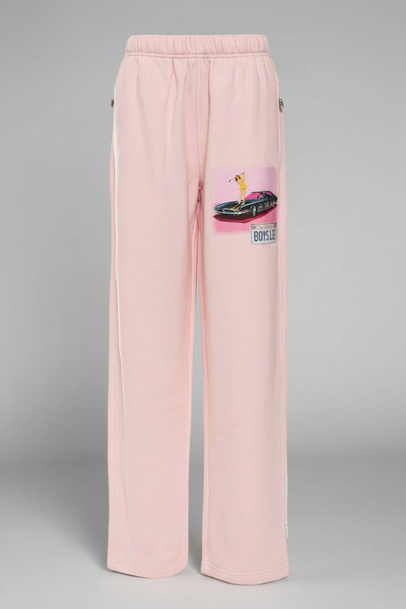 Shop Boys Lie Boys Lie Just Fore You Alex Pants as seen on Molly Marsh Jogger Bottoms for women – premium loungewear and festival fashion at Spoiled Brat