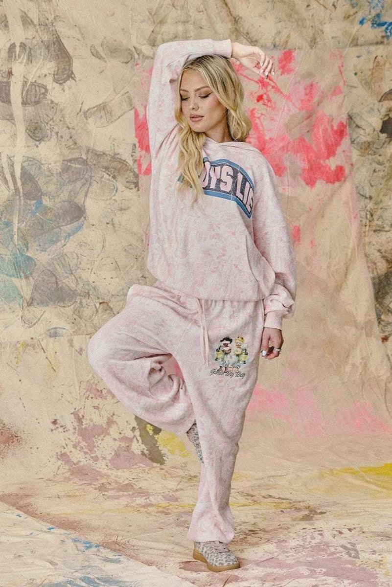Shop Boys Lie Boys Lie Let Love Guide My Way Kimmy Jogger Pant Jogger Bottoms for women – premium loungewear and festival fashion at Spoiled Brat