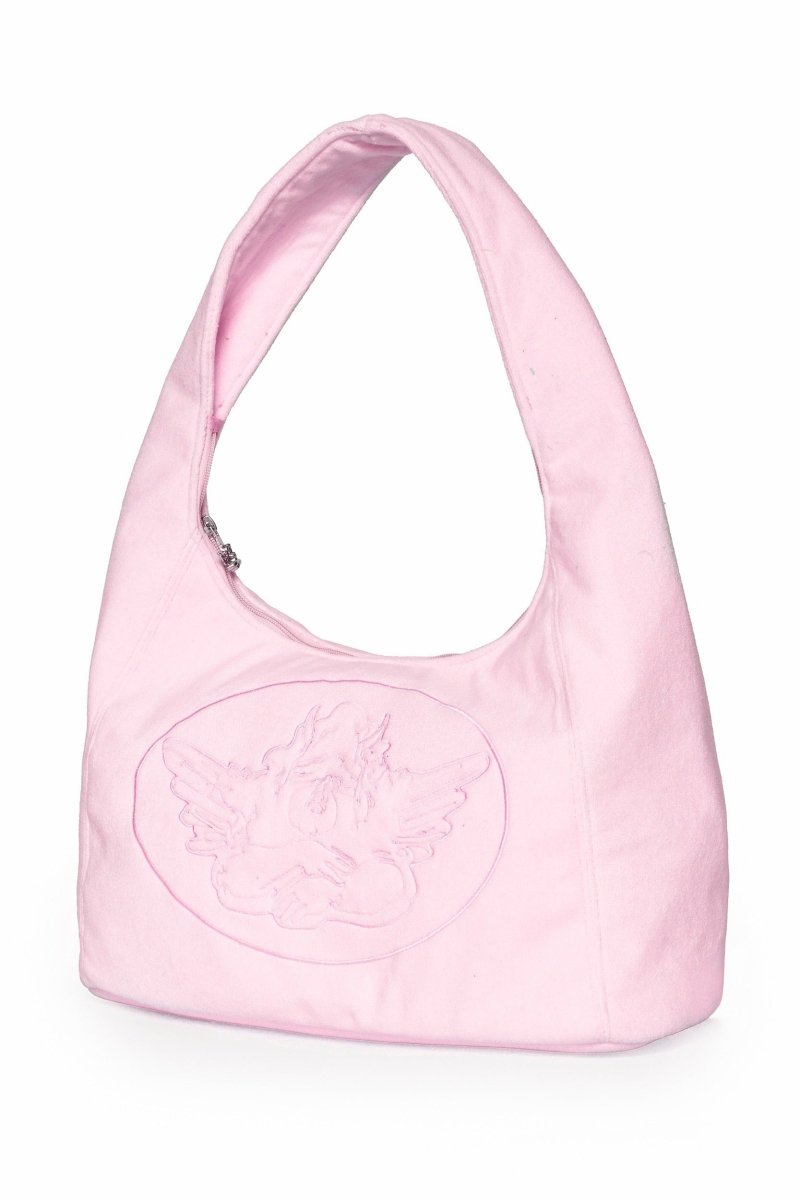 Shop Boys Lie Boys Lie Pink Cant Get Enough Tote Bag Handbag for women – premium loungewear and festival fashion at Spoiled Brat