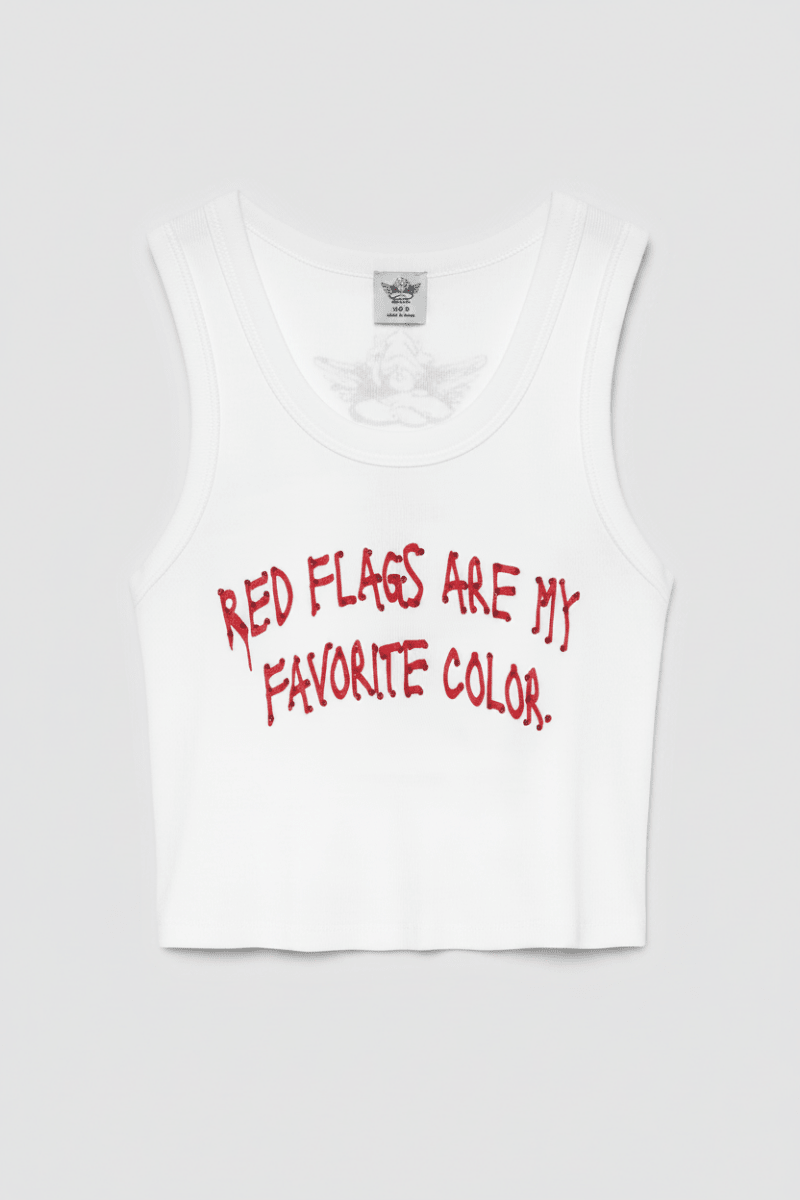 Shop Boys Lie Boys Lie Red Flags Randy Tank Top Tank Top for women – premium loungewear and festival fashion at Spoiled Brat