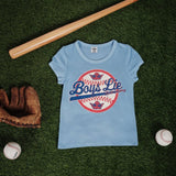 Shop Boys Lie Boys Lie Sporting Blues Baby Tee T-Shirt for women – premium loungewear and festival fashion at Spoiled Brat