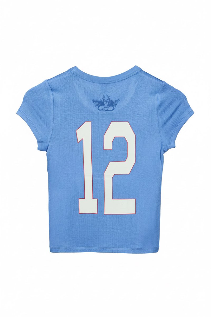 Shop Boys Lie Boys Lie Sporting Blues Baby Tee T-Shirt for women – premium loungewear and festival fashion at Spoiled Brat