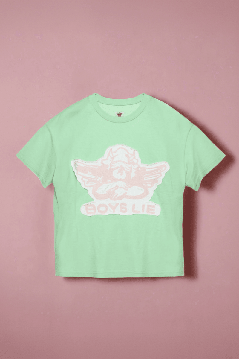 Shop Boys Lie Boys Lie Stitch Me Up Boyfriend Tee Boyfriend T-Shirt for women – premium loungewear and festival fashion at Spoiled Brat