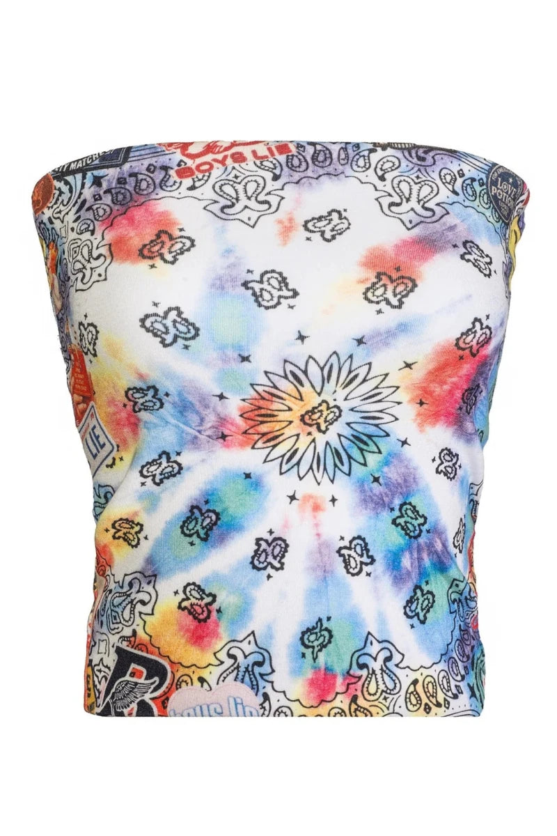 Shop Boys Lie Boys Lie Tie - Danna Tube Top Crop Top for women – premium loungewear and festival fashion at Spoiled Brat