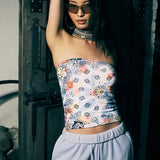 Shop Boys Lie Boys Lie Tie - Danna Tube Top Crop Top for women – premium loungewear and festival fashion at Spoiled Brat
