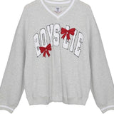 Shop Boys Lie Boys Lie Wrap Me In a Bow Hayley Sweater Sweater for women – premium loungewear and festival fashion at Spoiled Brat